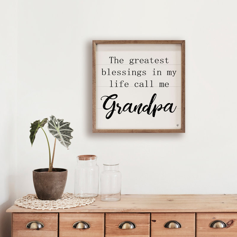 Call Me Grandpa - blanc, L 16 po x H 16 po