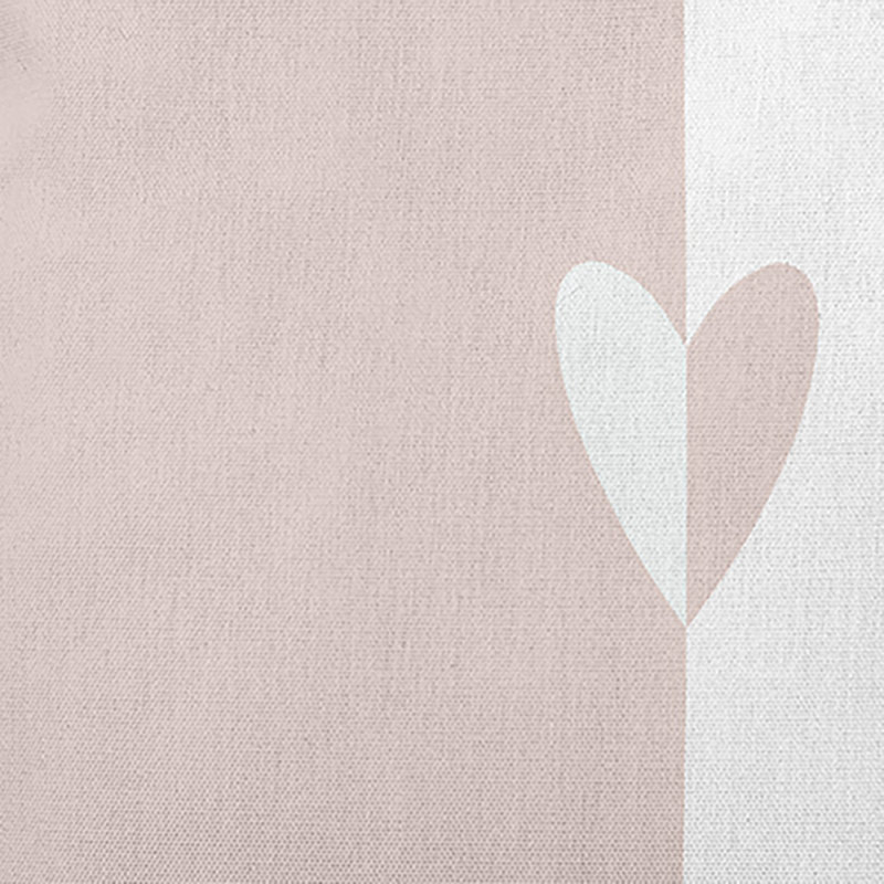 Coussin décoratif moderne Modern Heart PHG1639PK17, H 26 po x l 26 po, Carré