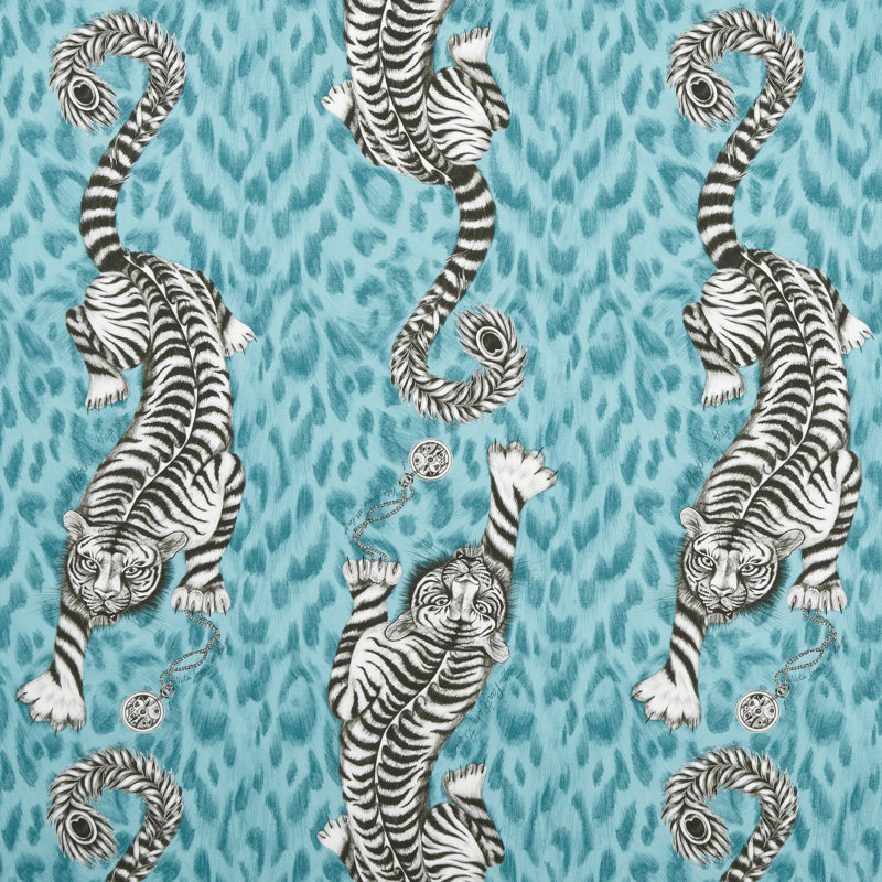 Tigris Fabric, Teal