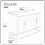 Armoire de rangement polyvalente en MDF de style moderne pour le salon et la cuisine