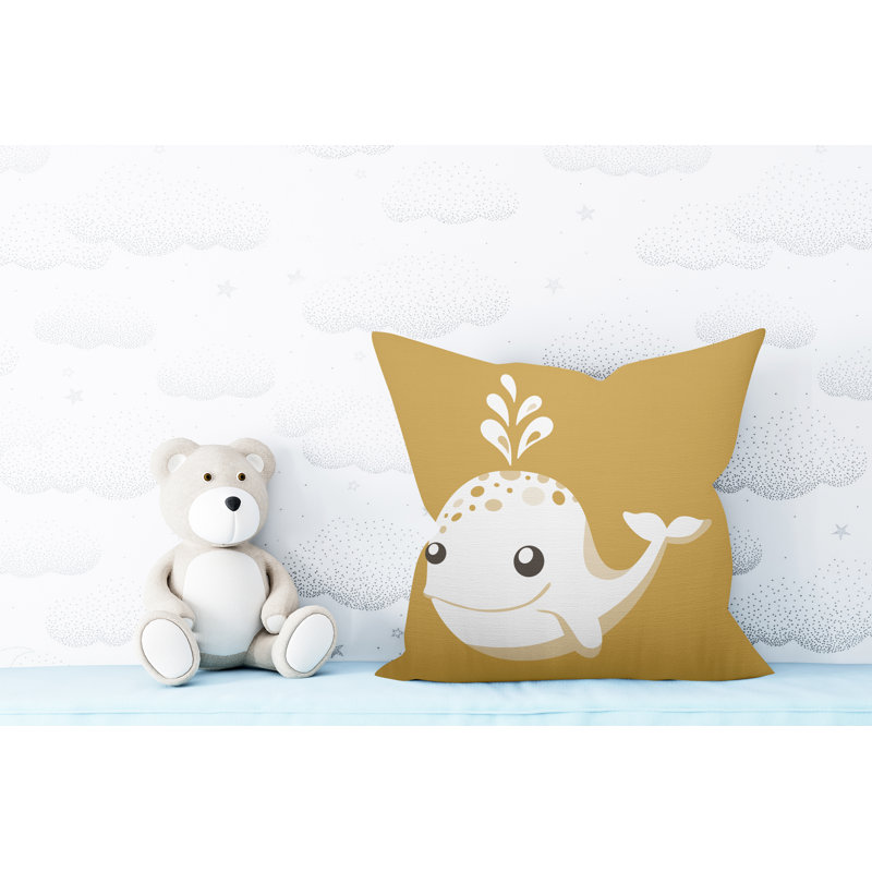 Coussin Whally, L 19 po x H 19 po, Ocre