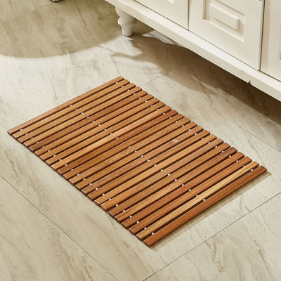 Teak Wood Folding Bath Shower Mat