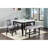 Counter Height Dining Bench For Home - Gray/Black Velvet, Wood Gray Black Velvet Upholstered Kitchen Construction