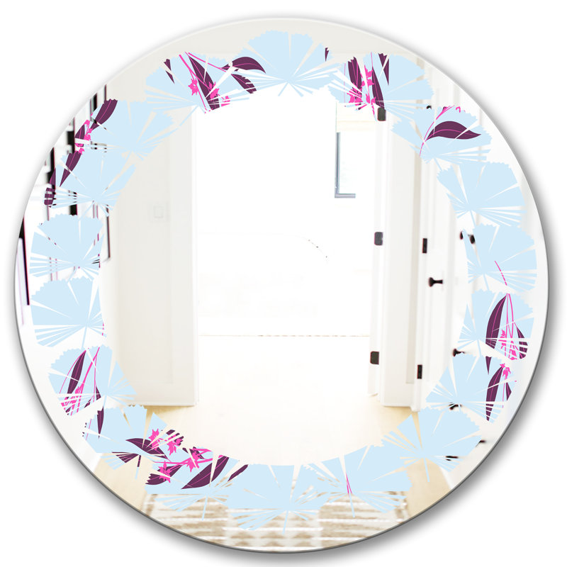 Miroir mural Leaves Bright Eucalyptus, 23,6 po x 23,6 po