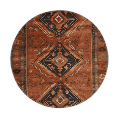 Turkish Brown Indoor and Outdoor Area Rug