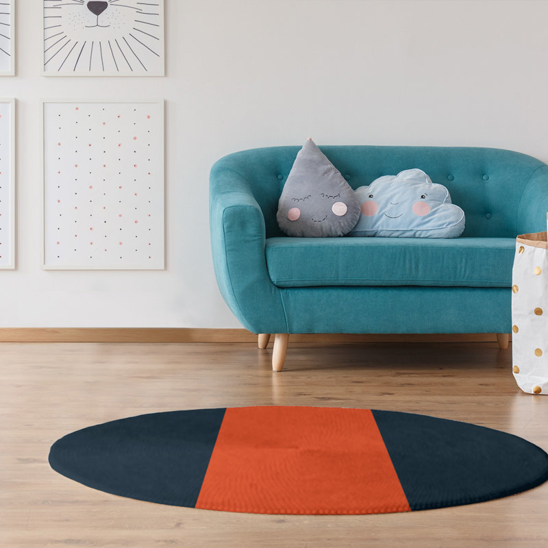Chenille Indoor Rug, Round 5'