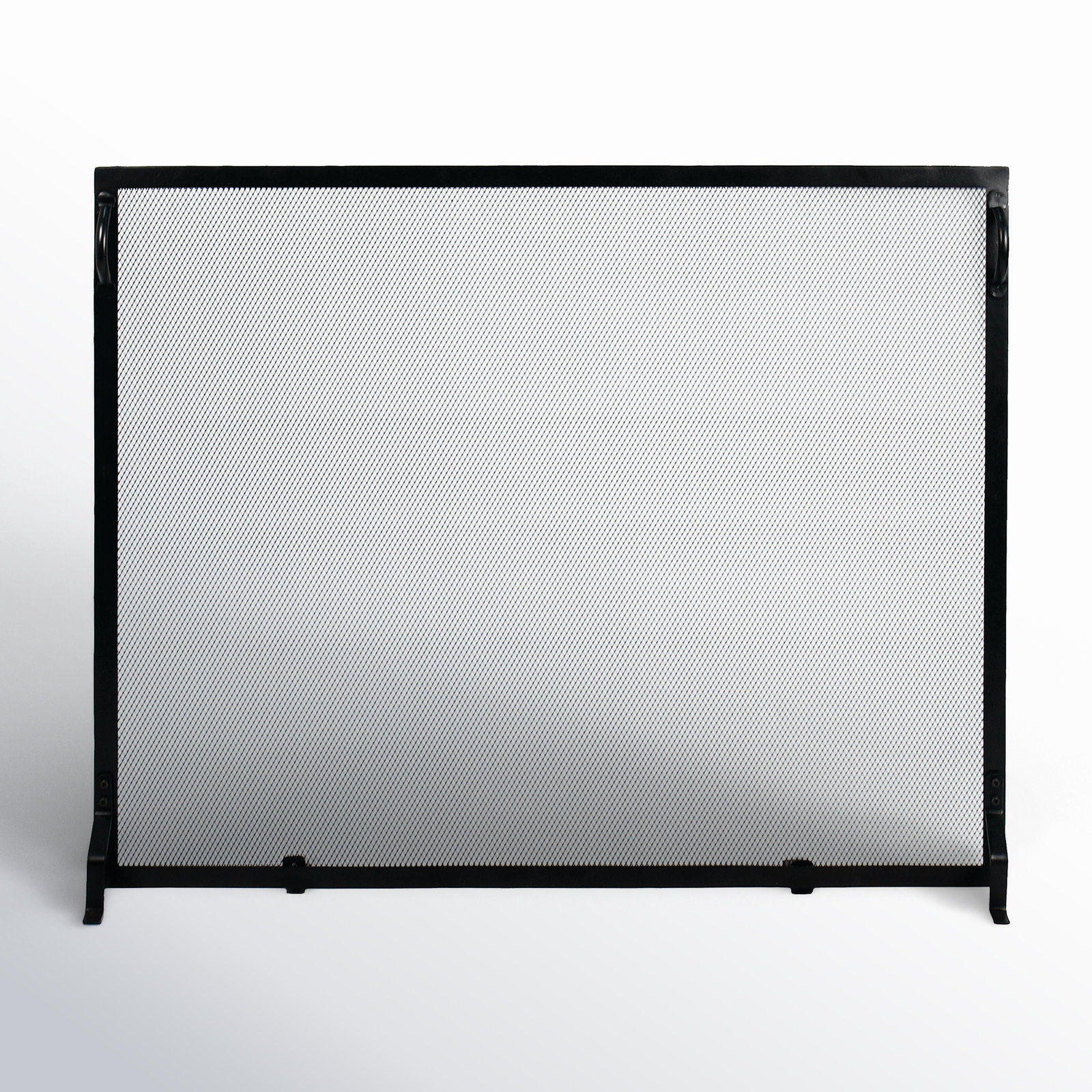 Anja Single Panel Iron Fireplace Screen, 33" H x 44" W x 4" D