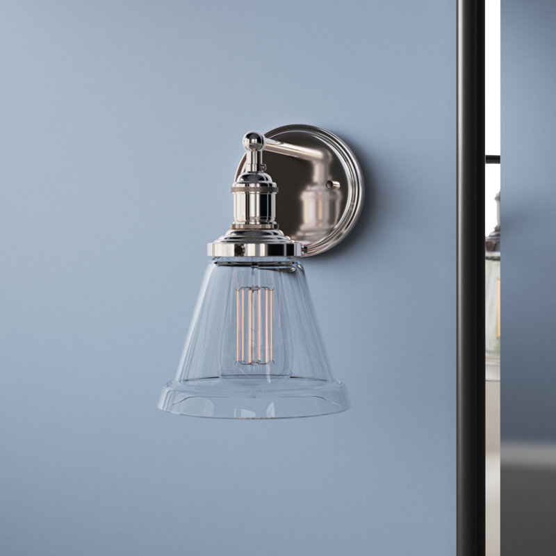 Lewandowski Dimmable Bath Sconce, Polished Nickel