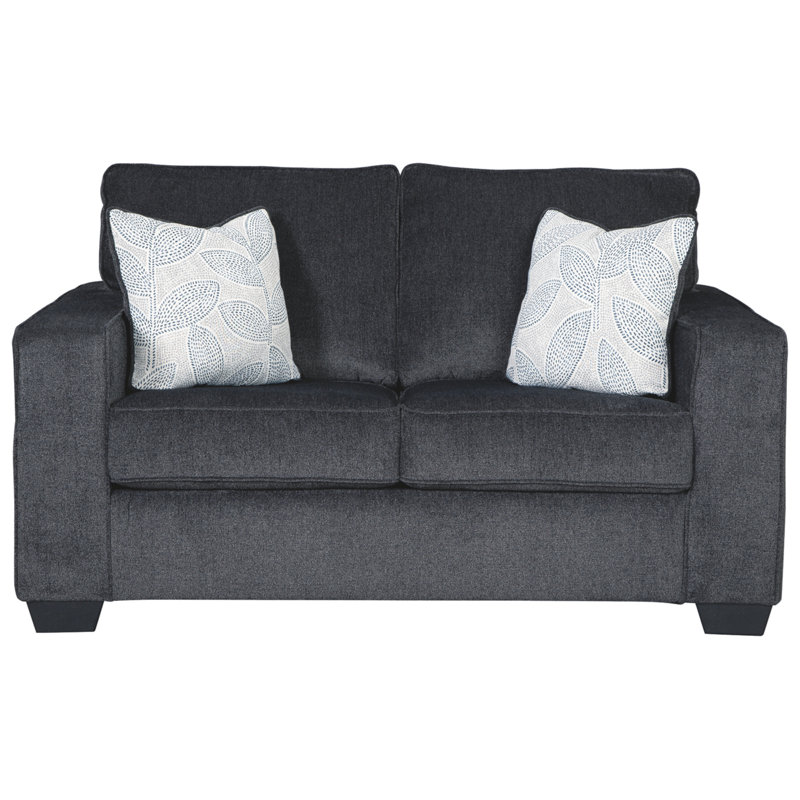 New Britain Upholstered 62'' Loveseat, Black