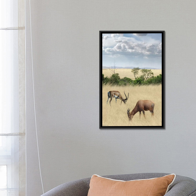 #2 Kenya par Ben Heine-reproduction de photo, H 26 po x l 18 po x 1,5 po, Toile avec cadre noir, Pas de tapis
