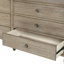Commode double en bois Victoria Light Natural à 6 tiroirs-1067326231