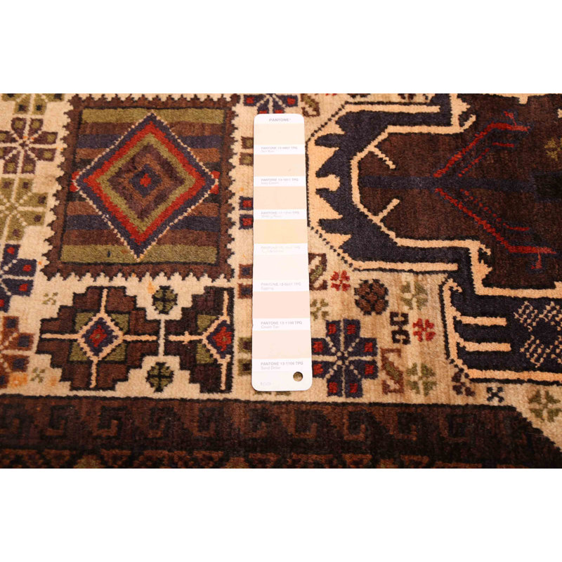 Tapis ivoire Teimani 3 pi 9 po x 6 pi 6 po