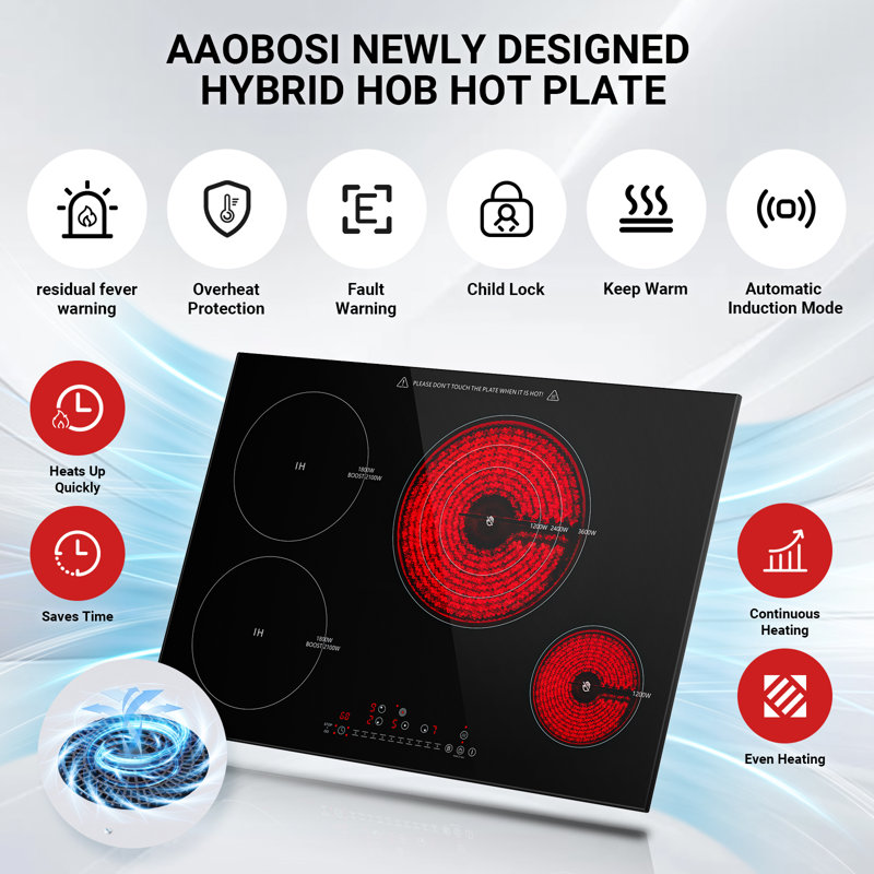 30 Inch Built-in Touch Control Electric Cooktop
