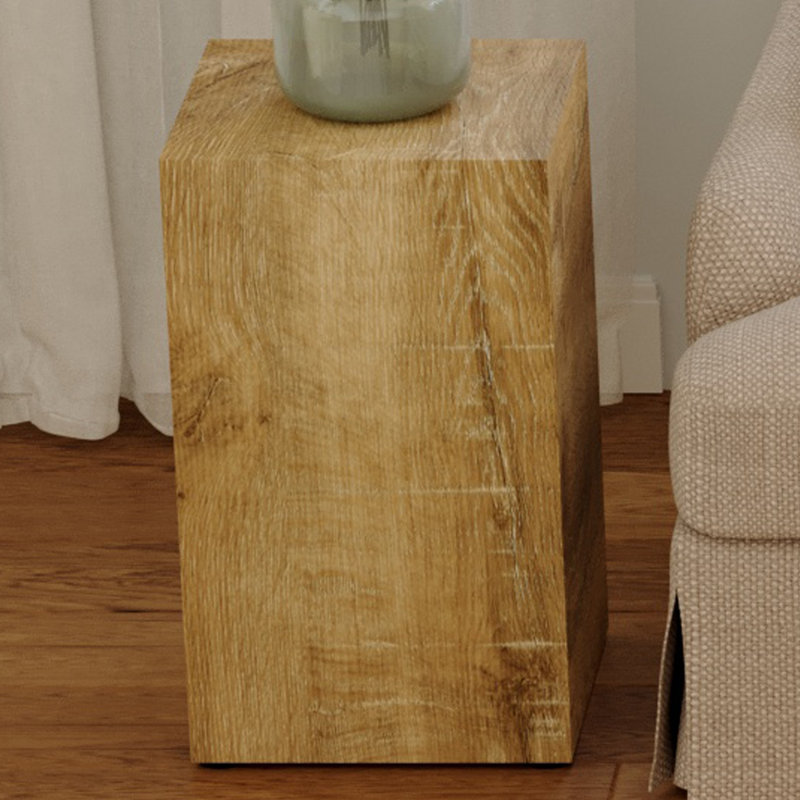 End Table, Modern Small Coffee Table, Rectangular Shape Side Table, Accent Table, Brown, 19.6" H x 11.8" L x 11.8" W