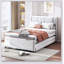Lit plateforme double avec lit gigogne et lit gigogne double-473873170