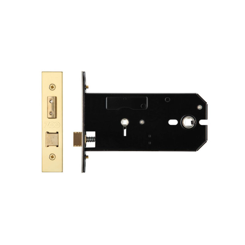 Bathroom Horizontal Lock, Brass Finish/Anti Tarnish