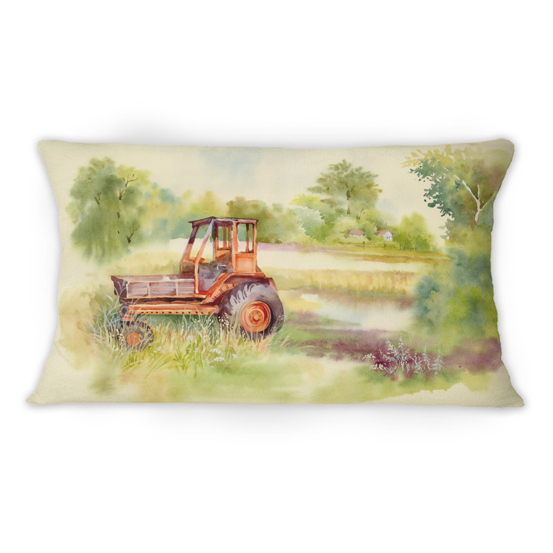 Coussin Tractor Machine In The Field