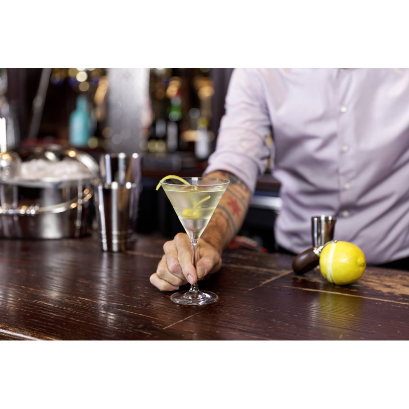 Crafthouse Tritan Crystal 9.9 oz Martini Glass Set of 4