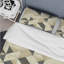 Ensemble de housse de couette moderne beige et crème Modern Triangle IV-109156018