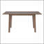 Table de salle à manger rustique 60 "- structure en bois massif, table de salle à manger moderne minimaliste pour cuisine, salle à manger, salon, noyer-1588281758