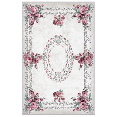 Premium Hall Carpet (3.3 x 9.8 ft), 100% Polyester, 8 mm Pile Height | Antibacterial, Non-Slip PVC Dot Underside, 650 gr/m² | Machine Washable, 3D Digital Printing | Ideal for Living Room & Entryways, Durable & Stylish Design