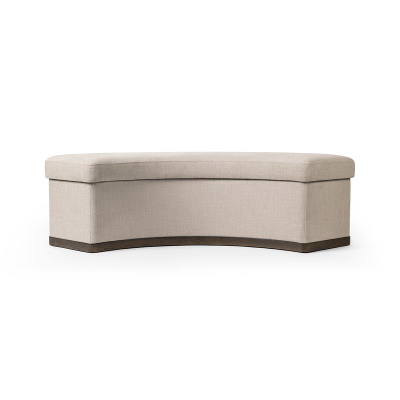 Banc rembourré en mélange de polyester CANDACE