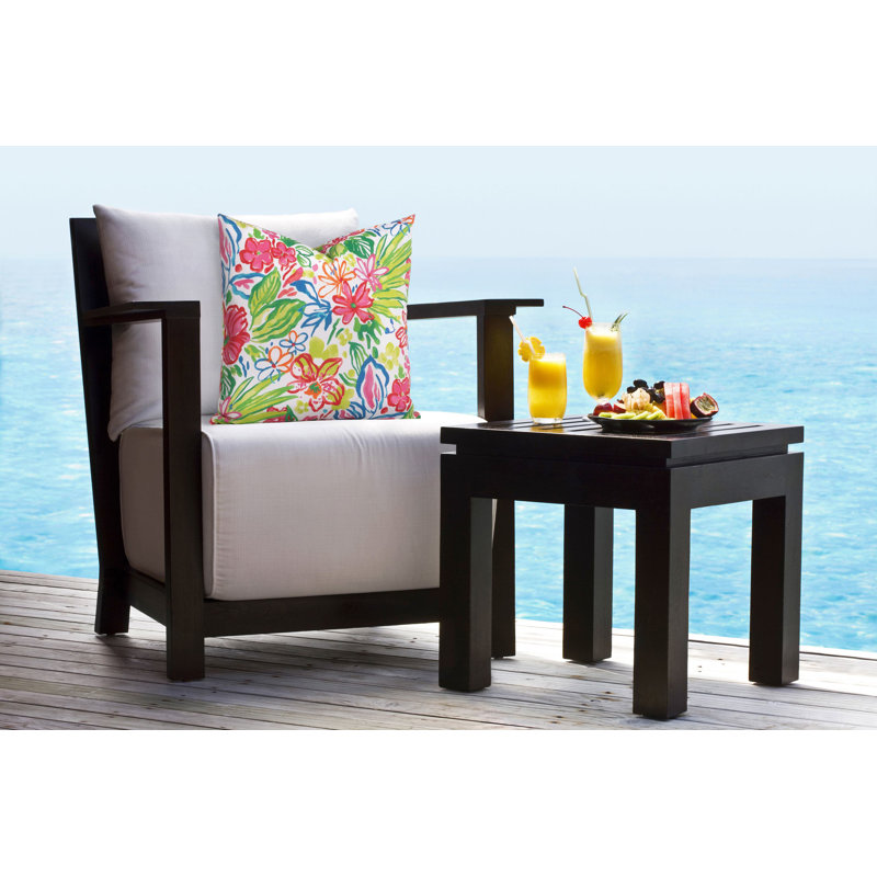 Resort Life Multicolor Floral Outdoor Throw Pillow 20" x 20"