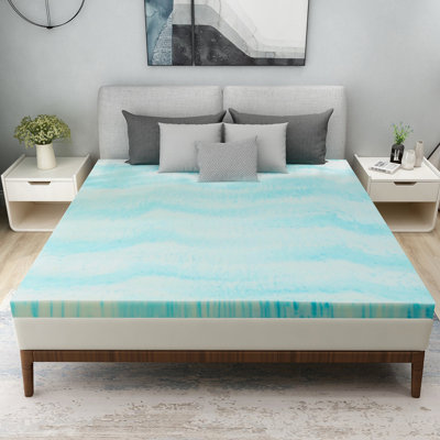 Szymanski 3 in. Gel Memory Foam Mattress Topper