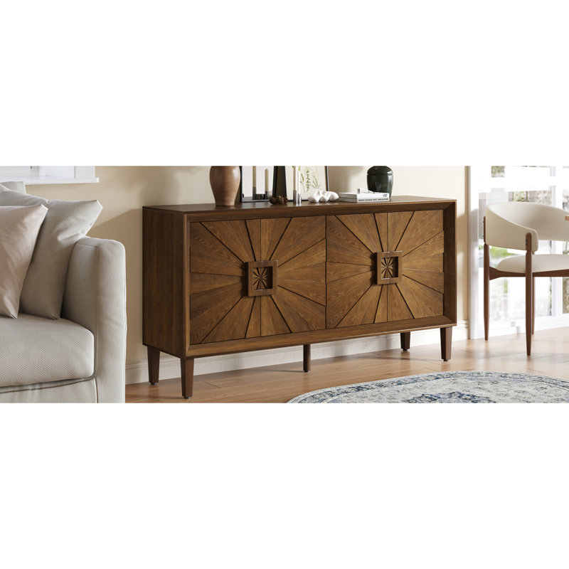 60" Premium Rustic American Farmhouse Credenza