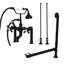 Baignoire de trempage autoportante en fonte 72 po x 30 po avec robinet-81272160-81272161