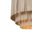 Fringe Leather Chandelier w/ Solid Accents-2084546995-2084560025-2084560024