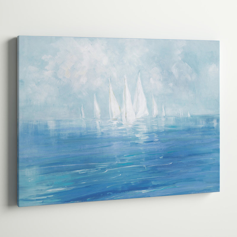«Set Sail», peinture, H 30 po x l 40 po, Toile tendue, Sans cadre