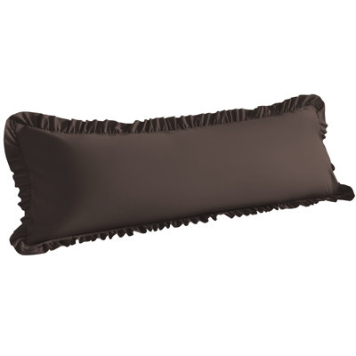 Taie d'oreiller pour le corps en microfibre brossée à volants, taie d'oreiller pour le corps doux infroissable et résistante aux taches, 20 po x 54 po, 1 paquet