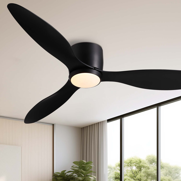 Jamarreon 42''/52'' Low Profile Dimmable Ceiling Fan with LED Lights & Remote Control