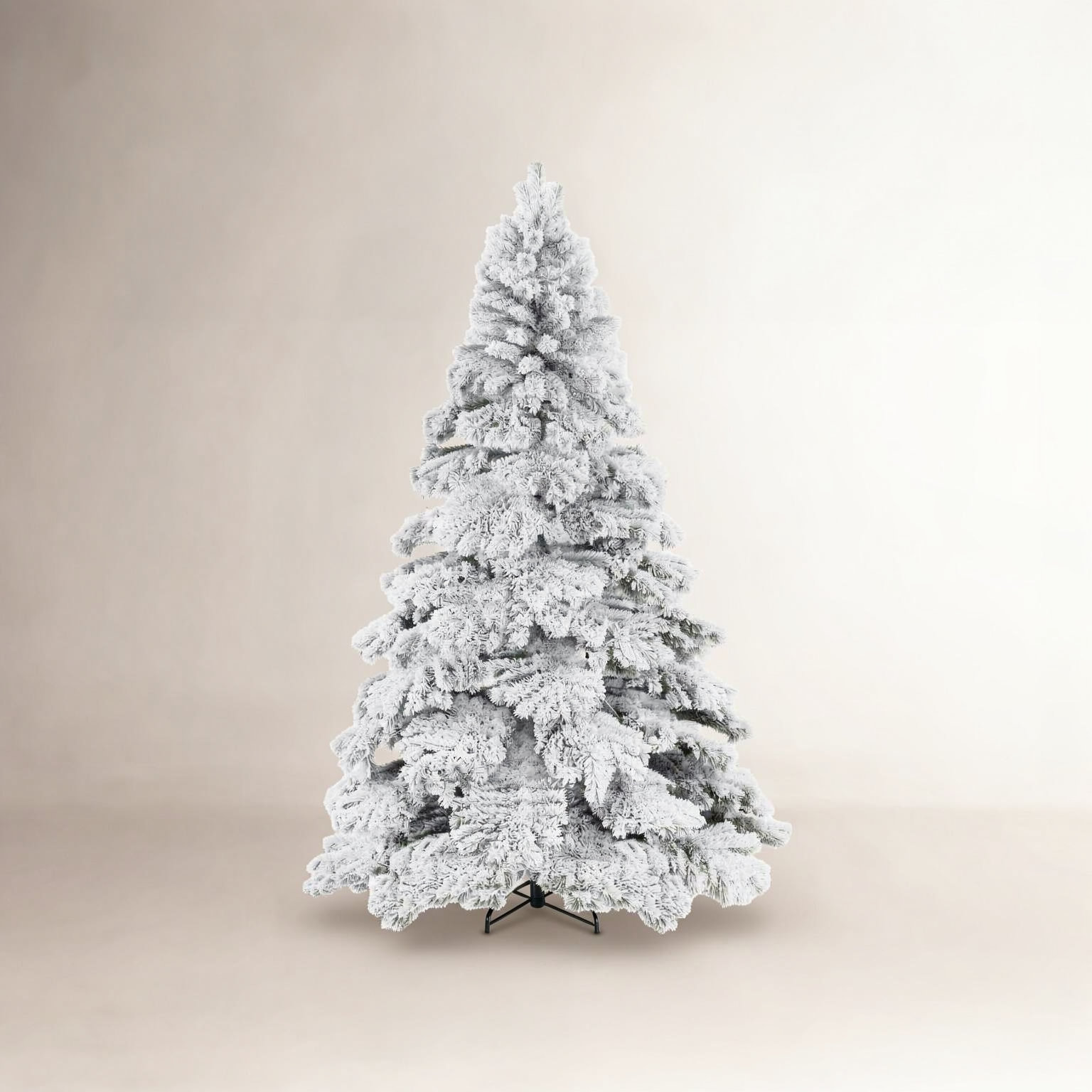 Frosted Pre-Lit Pine Christmas Tree, 9 ft