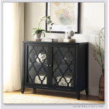 Black Console Table with Shelf Inside