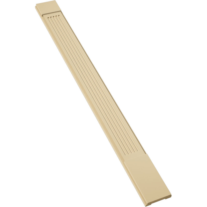 Pilastre en uréthane Signature avec majuscule et base, brun clair apprêté (la paire), 9 po x 96 po x 2 po, Standard