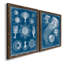 Marine Blueprint I - ensemble de 2 reproductions d'art sur toile-525613677-525613680