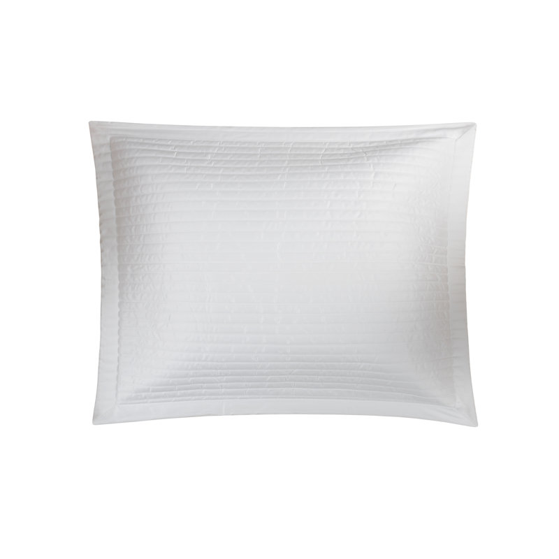 Monroe_Quilted Sham, White, Standard/Twin