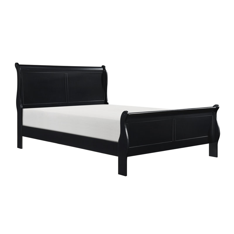 Lit-bateau Chasyn, Double, Noir