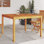 Izabelle Square Acacia Solid Wood Outdoor Dining Table - 140 cm W 80 cm D