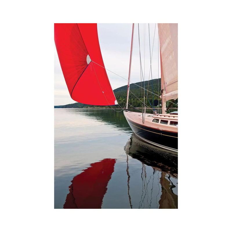 Hope M52 Yacht At Sea, Rhode Island, USA - Wrapped Canvas Print, 101.6 cm H x 66.04 cm W x 1.91 cm D