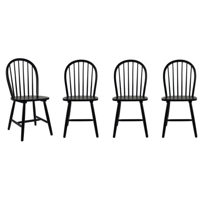 Solid Wood Dining Chairs With Slat Back, Farmhouse Side Chair For Ktichen/Dining Room