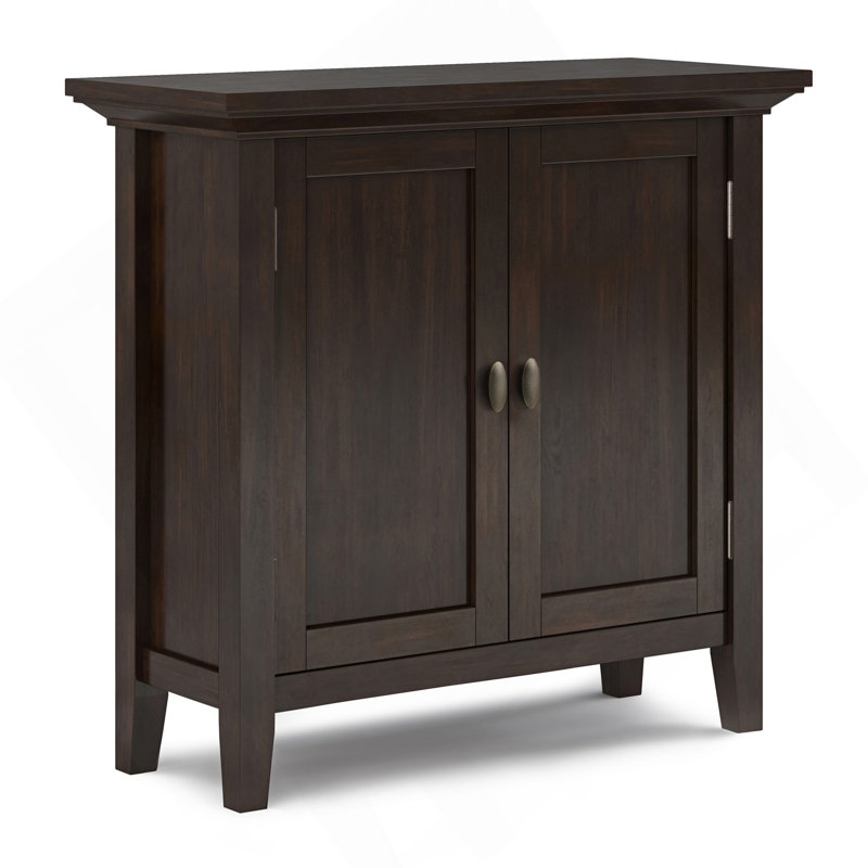 Redmond - Low Storage Cabinet - Brunette Brown, Dark Brown