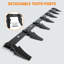 Barre à dents 72 po à boulons - Acier robuste, 6 dents pour tracteur compact et chargeuse compacte, sans perçage pour tranchant de 1/2 po
