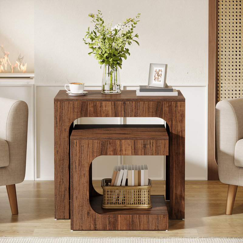Nesting End Tables - Set Of 2 Side Table For Living Room