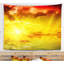 Tapisserie Schafer Red Dramatic Sky avec soleil jaune-1745008335