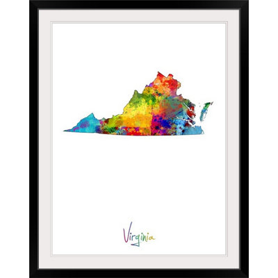 «Virginia Map» par Abarca, impression