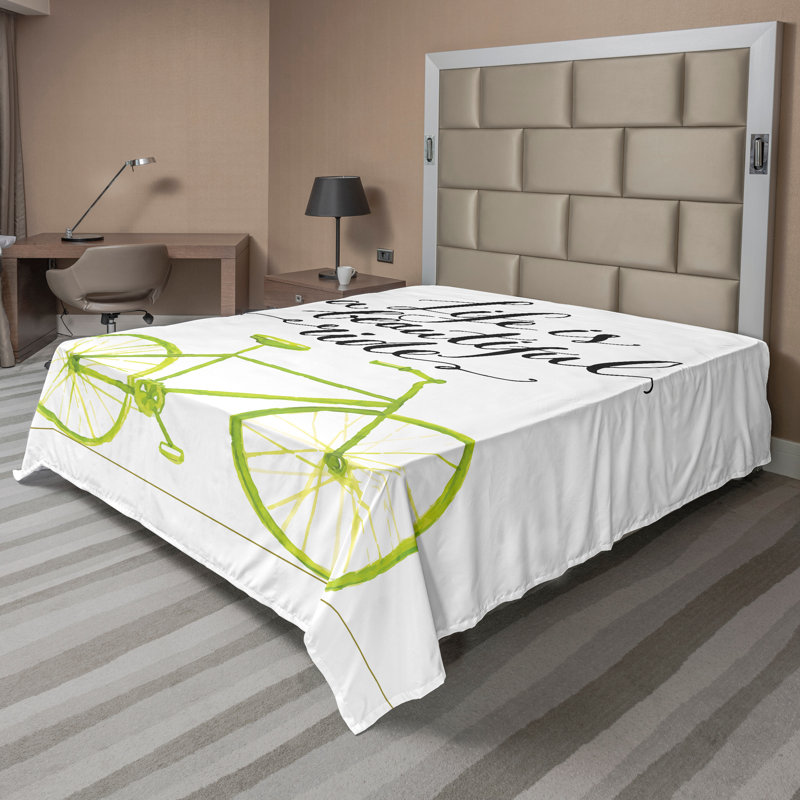 Drap-housse Ambesonne, Drap plat de taille double