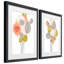 Wildflower Contour I - ensemble de 2 reproductions d'art sur papier encadré